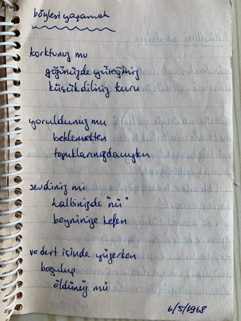 T Günersel 1968 şiir